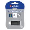 VERBATIM Cl USB Pinstripe Noire 8Go 49062