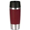 EMSA Mug isotherme Travel Mug 0,36L ouverture  360D chaud 4h froid 8h revtement silicone inox rouge