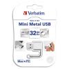 VERBATIM Cl USB 3.0  Store'n'Go Mini Metal 32Go 49840 + redevance