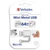 VERBATIM Cl USB 3.0 Store'n'Go Mini Metal  64Go 49841 + redevance