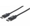 CORDON USB 3.1 TYPE C MALE/MALE 2M