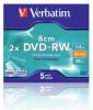 DVD-RW 1.4GO 8 cm boitier slim verbatim redevance incluse pack de 3 dvd-rw 1.4 8cm boitier slim verbatim redevence incluse pack de 3