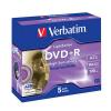PACK DE 5 DVD+R 4,7Go 16x LIGHTSCRIBE VERBATIM