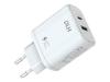 CHARGEUR SECTEUR USB-C 20W USB-A 12W POUR TABLETTES ET SMARTPHONES - CHARGE RAPIDE - BLANC