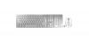 CHERRY DW 9000 SLIM ENSEMBLE SANS FIL CLAVIER/SOURIS USB  ET BLUETOOTH BLANC/ARGENT