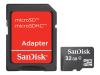 SANDISK CARTE MEMOIRE 32 GO MICRO SD + ADAPTATEUR SD